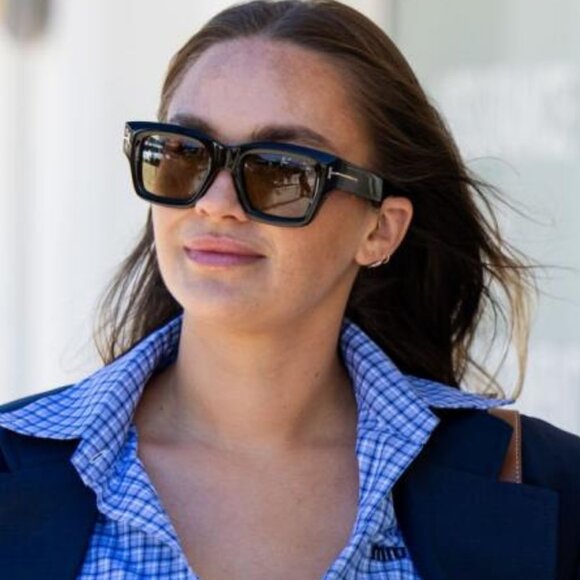 Tom Ford Ilias FT1154 55E Square Sunglasses - Havana/Brown - Picture 6 of 10